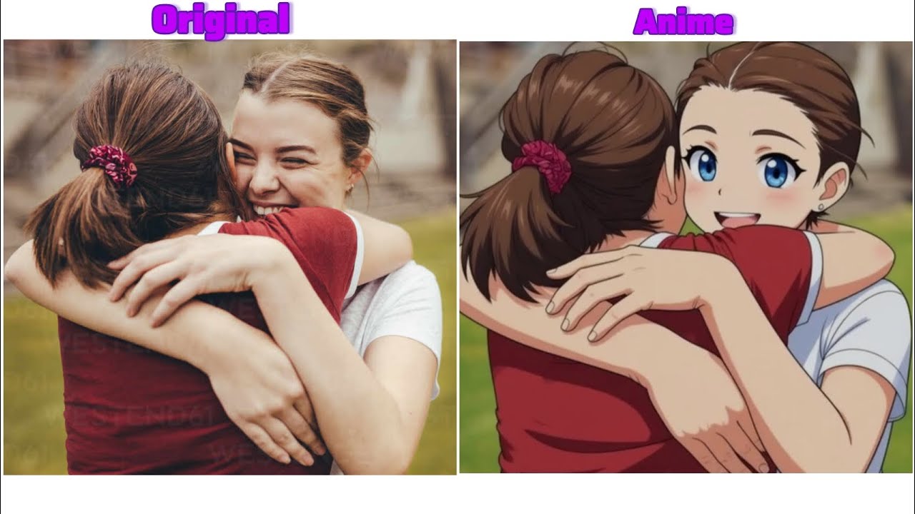 Girls hugging # 4