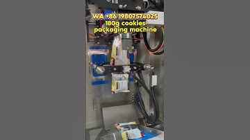 1kg cookie VFFS packaging machine with continuous sealing system and Siemens PLC control. #machine