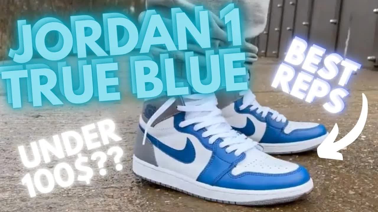 JORDAN 1 TRUE BLUE rep review on foot boutiqueee | SneakerView