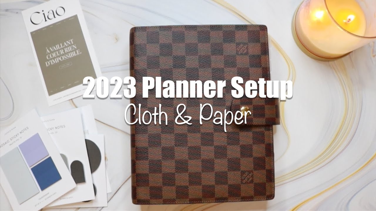 SET UP MY LV AGENDA WITH ME!! FT. CLOTH & PAPER 