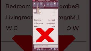 ما لا تعرفه عن استخدام أمر MIRRTEXT في #أوتوكاد : درس قصير #autocad