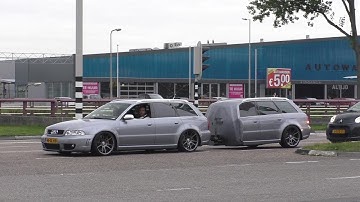 Audi RS4 Avant B5 with custom RS4 Car Trailer!