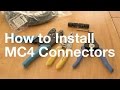 How to Install MC4 Connectors