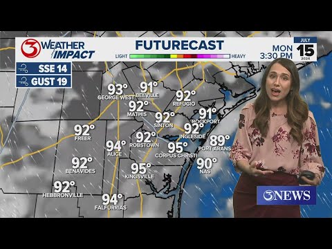 Decreasing moisture leads to lower rain chances - YouTube