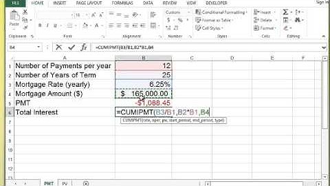 Microsoft Excel - CUMIPMT Function