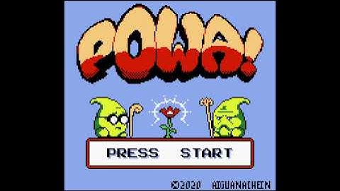 POWA! - new Gameboy Color (GBC) game in 2022 - quick play - getting physical release