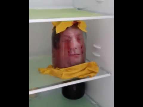 Жуткий прикол. Голова в банке. - YouTube
