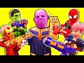 Nerf War : Superhero vs Thanos 슈퍼히어로 vs 타노스 너프전쟁