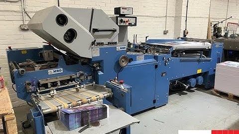 Used MBO T 530 paper folding machine for sale   Mailing Room Folders   Gab Supplies Ltd   2007