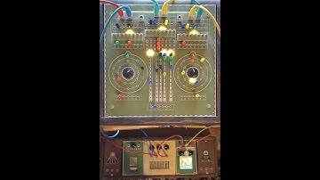 Prototype of new 3 bit pin matrix music computer. Outputs 3 channels CV and 3 channels GATE.