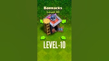Barracks Level 1 to Max Level | Clash Of Clans | #shorts #clashofclans #coc #viral #level