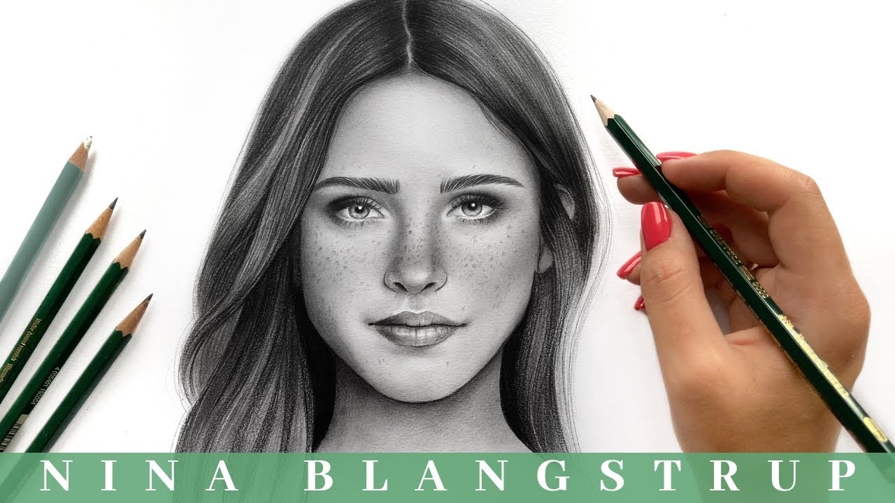 How To Draw And Shade A Girl'S Face Using Graphite Pencils - My Process  Tutorial - Youtube