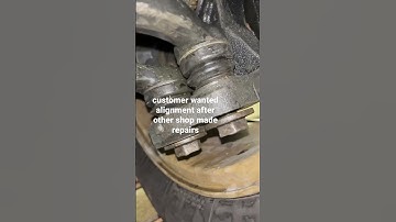 Customer wanted alignment after other shop made some repairs #shorts #auto #mechanic
