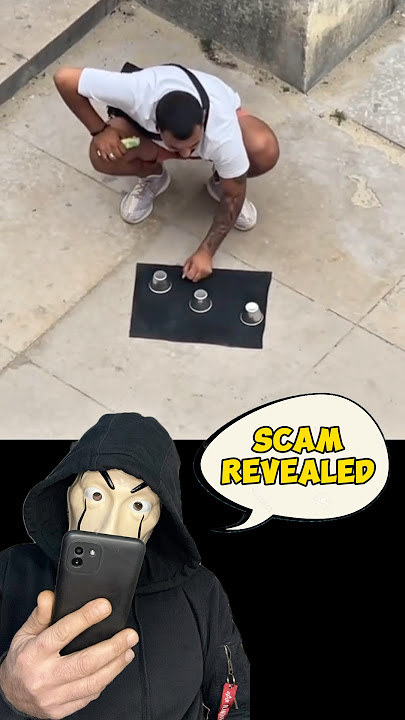 The 3 Cups and Ball Scam Revealed #scam #tricks #foryou #magic