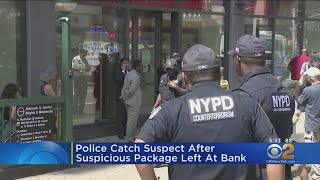 Police Catch Suspect After Suspicious Package Left At Bank