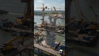 Bridge Construction Timelapse | From Foundation to Finished Bridge in 30 Seconds | Civil Engineering
