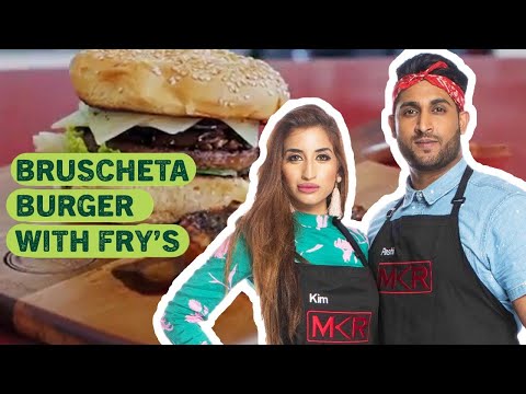 Kim & Pashi make a Bruschetta Burger with Fry’s