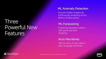 Amazon QuickSight - ML Insights Preview Webinar (Recorded)
