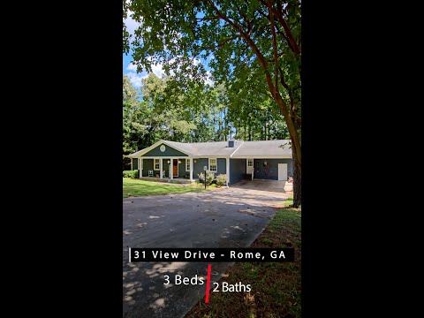 31 View Drive, Rome, GA home video tour
