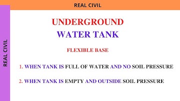 Design of underground circular water tank with flexible base | is 3370 part 2 - 2009