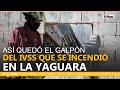 Así quedó el galpón del IVSS que se incendió en La Yaguara