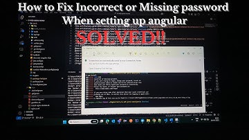 SOLVED‼️ |  Incorrect or missing password ERROR while setting angular | JFrog Authentication  ERROR