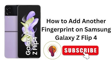 How To Add Another Fingerprint on Samsung Galaxy Z Flip 4 (2025 Update) 🔐 | Easy Fingerprint Setup!