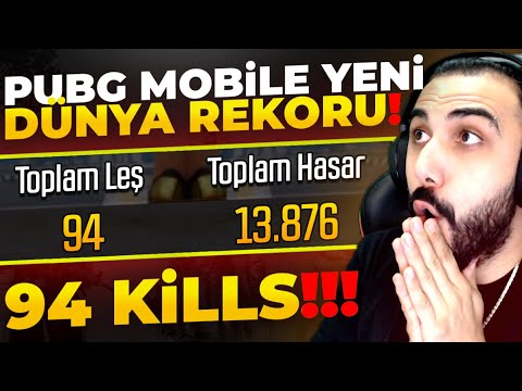 94 KILLS!! 😮 YENİ DÜNYA KILL REKORUNU KIRDIK!! | PUBG MOBILE