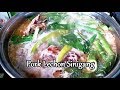 How to Cook Easy Sinigang na Lechon /  Roasted Pork In Tamarind Soup