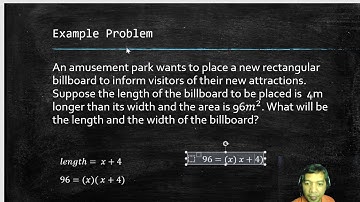 Solving Problem Involving Quadratic Equations 2/2