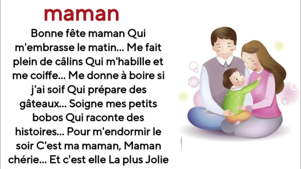 poésie maman CP CE1 CE2 #poésie - YouTube