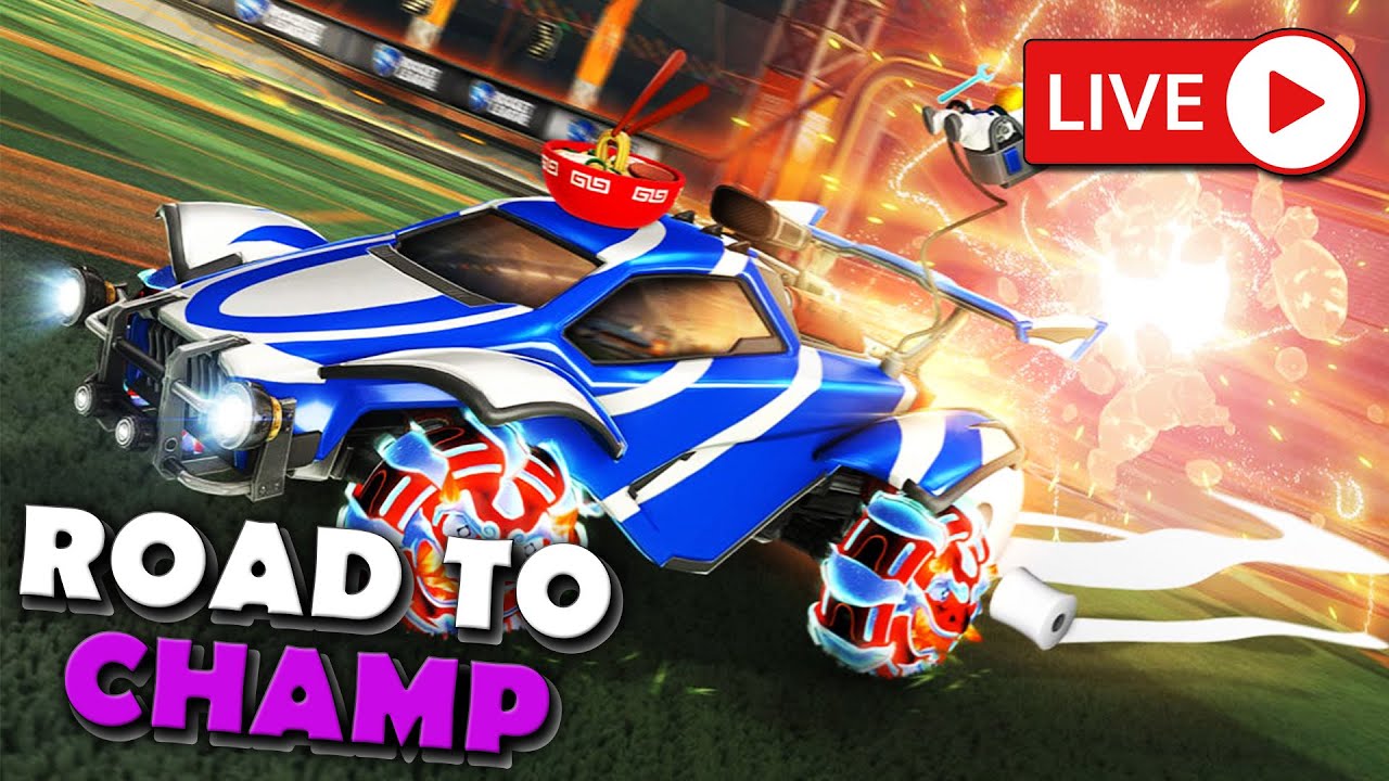 Playing WITH Viewers | Road to Champ | Rocket League Live Play !play ...