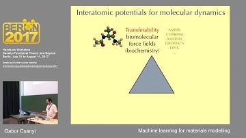 L16, Gábor Csányi, Machine learning for materials modelling