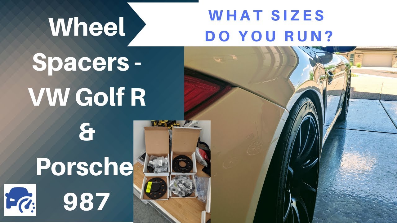 Wheel Spacer Basics and Install VW Golf R and Porsche Boxster Spyder YouTube