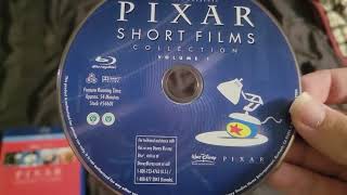 My Unboxing Pixar Short Films Collection Volume 1&2 On Blu-Ray.