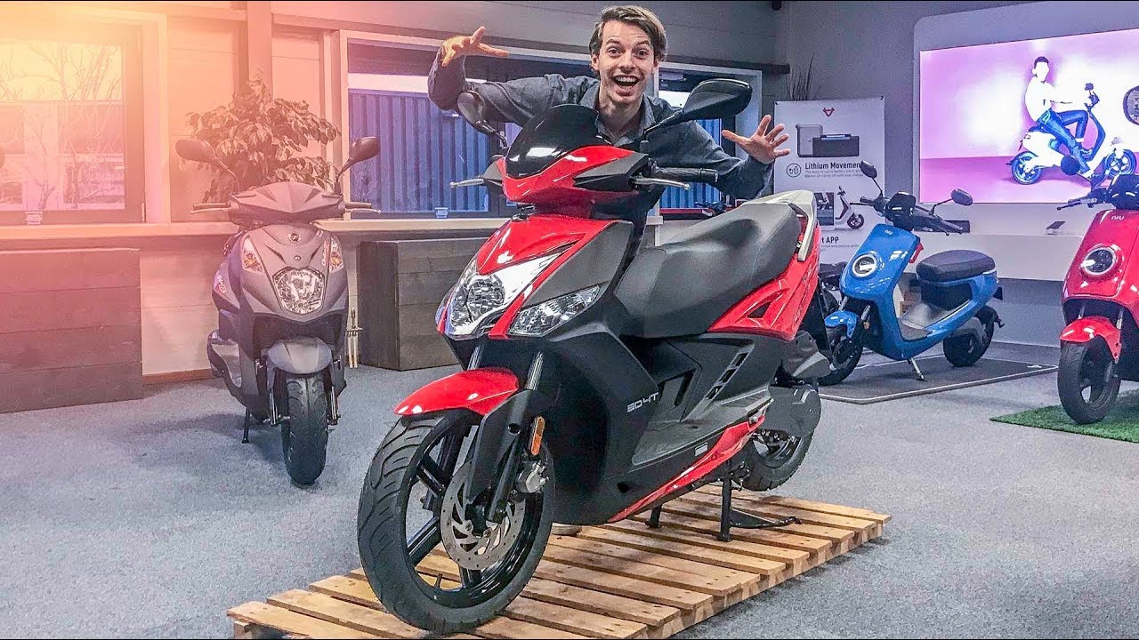 KYMCO AGILITY 16+ PLUS 2019 | WOON- WERKVERKEER SCOOTER! - YouTube