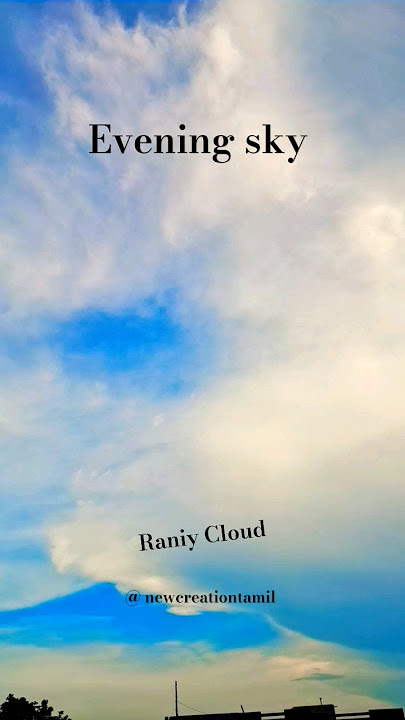 evening sky raniy cloud ☁️ #newcreationtamil #shorts