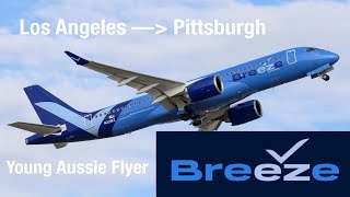 THE US AIRLINE YOU’VE NEVER HEARD OF | Breeze Airways | LAX-PIT | MX555