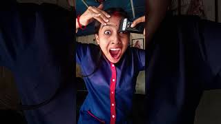 Indian Girl Eyebrow shaving #viralreels #funny #comedy