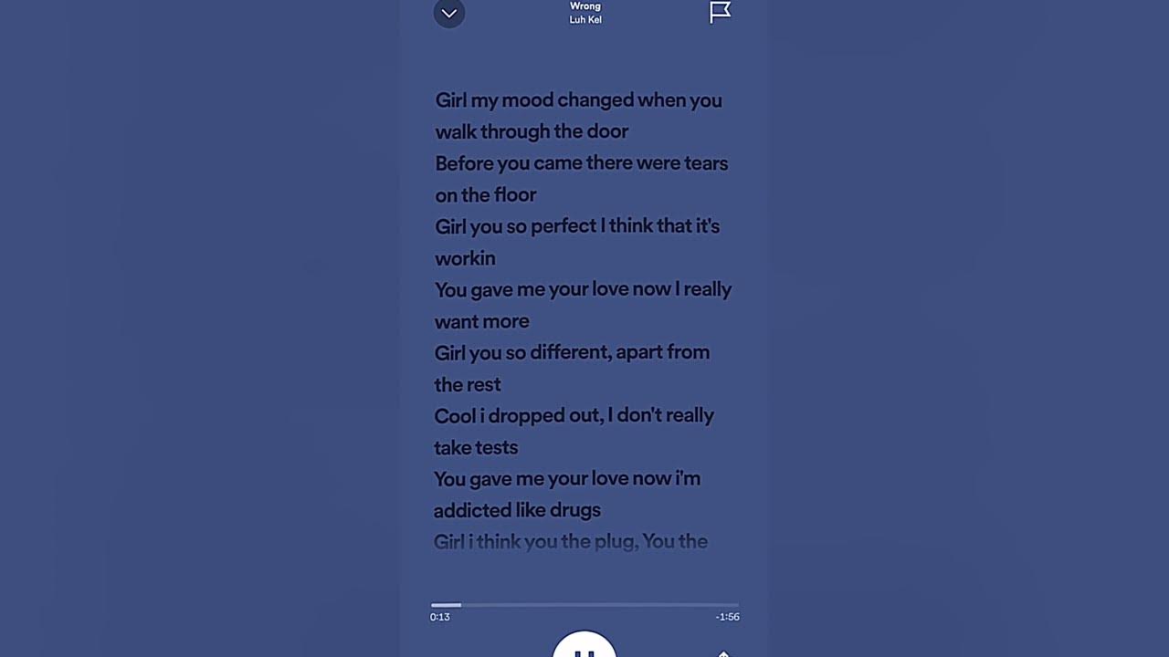 Wrong by Luh Kel #fyp #lyrics #spotify