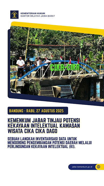 Kemenkum Jabar Tinjau Potensi Kekayaan Intelektual Kawasan Wisata Cika Cika Dago