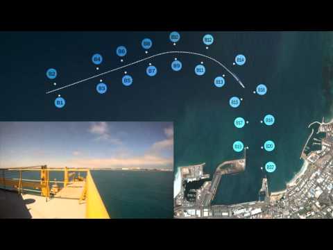 Ship pilotage with animation in plan view - AAL FREMANTLE inbound to Port of Geraldton