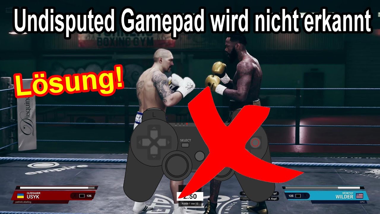Undisputed Gamepad wird nicht erkannt So Controller einstellen! YouTube