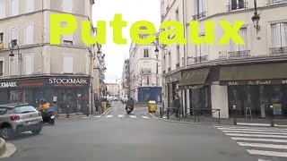 Downtown Puteaux 4K- Driving- French Region