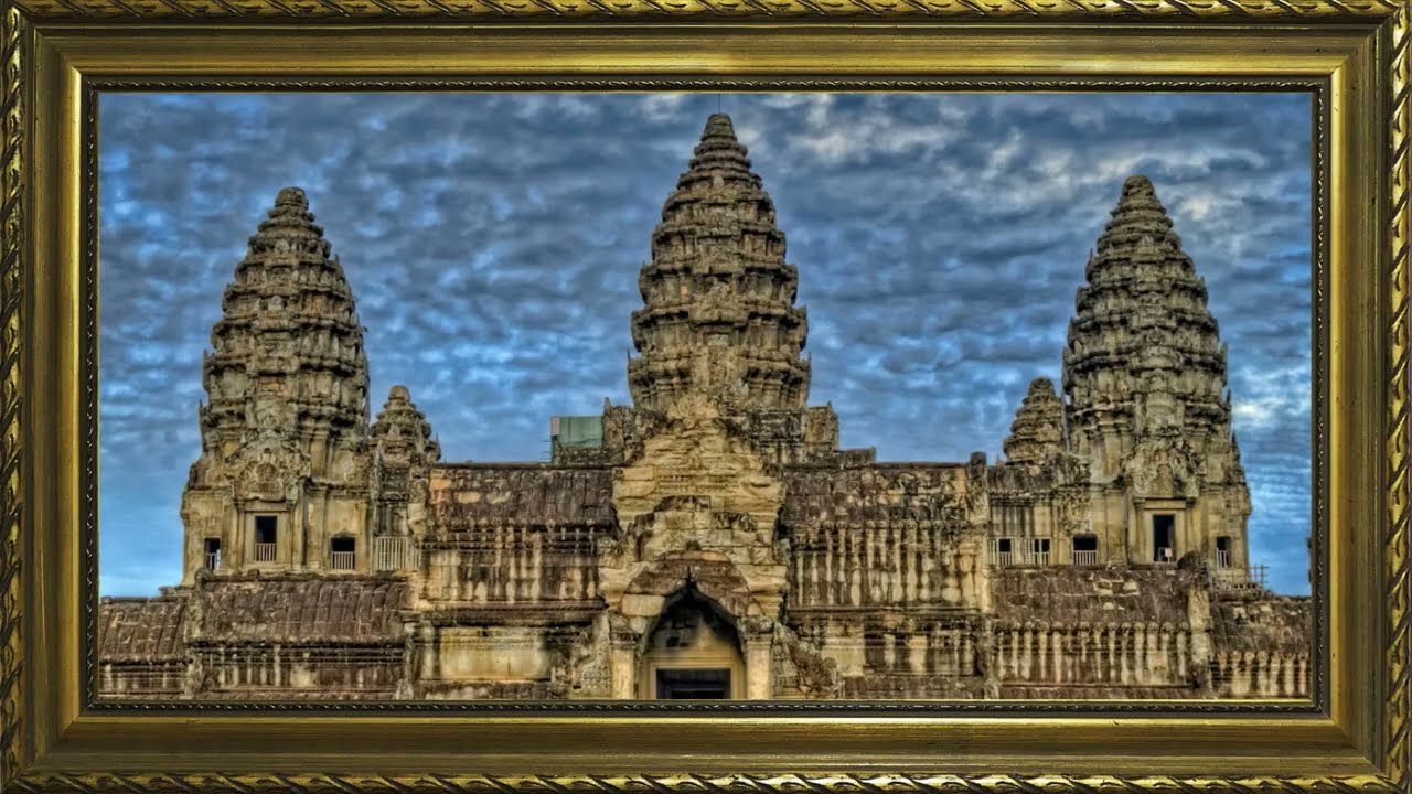 Angkor Wat at Sunset | Cinematic Frame TV Art for Relaxation