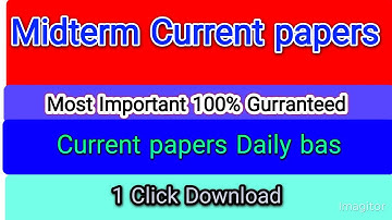 VU All Subject Current papers MIDTERM Files 2025  Important Files For MIDTerm Preparation 2025