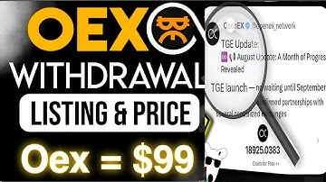 Big News 💥 Satoshi Openex New Update l Oex tge Coin Withdrawal & Listing 😱1oex = $99 🤑🎉 #openex #oex