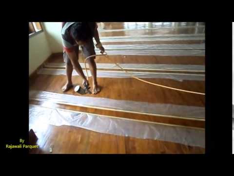 Memasang lantai kayu solid finish YouTube