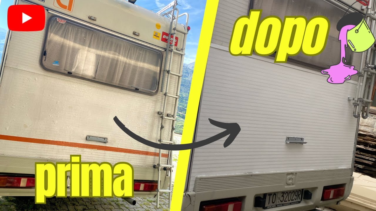 Riverniciatura della parete esterna del camper - passo dopo passo