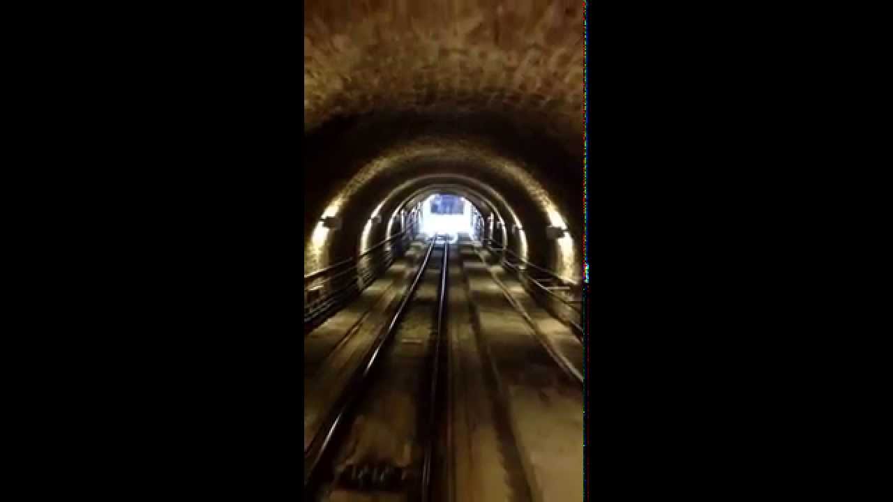 Cable car up to Heidelberg Castle, GERMANY.